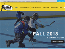 Tablet Screenshot of hihockey.com